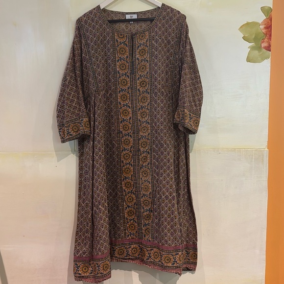 Blockprint Anokhi Tunic/Dress - Picture 1 of 8